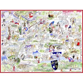 Map Of Surrey Tim Bulmer 1000 Piece